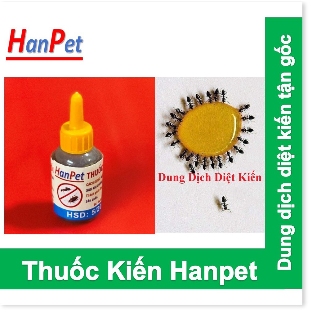 HN HP (1 lọ ) Thuốc diệt kiến gián sinh học Hanpet CHÍNH HÃNG Thuốc kiến dạng Dung dịch có tác dụng diệt kiến tận gốc