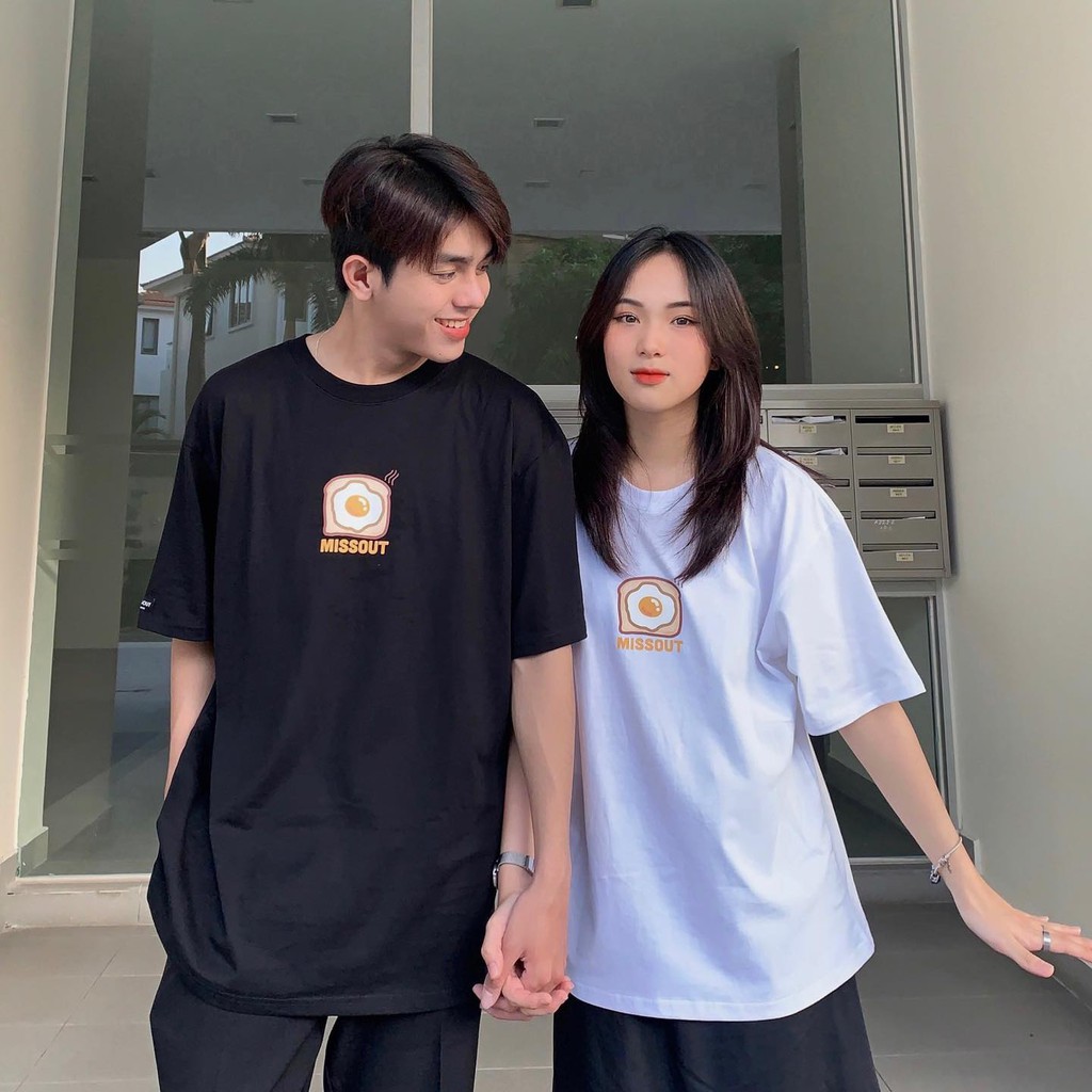 Áo Thun unisex missout  MST EGGS Trứng LOGO nam nữ Full Tag tay cổ | BigBuy360 - bigbuy360.vn