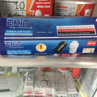 Đui đèn điện xoáy đen E27