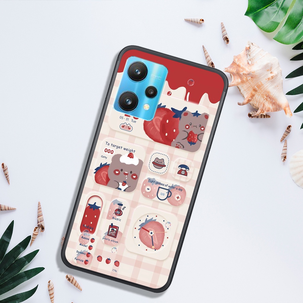 ỐP LƯNG OPPO REALME C35, IN HÌNH GẤU NÂU CHOCOLATE ĐÁNG YÊU.