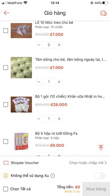 Đơn sơ sinh khách đặt (trong Inbox)