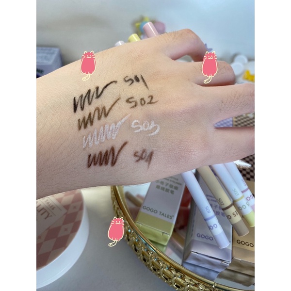Chì Gel đầu mảnh GOGO TALES hoạ tiết caro pastel