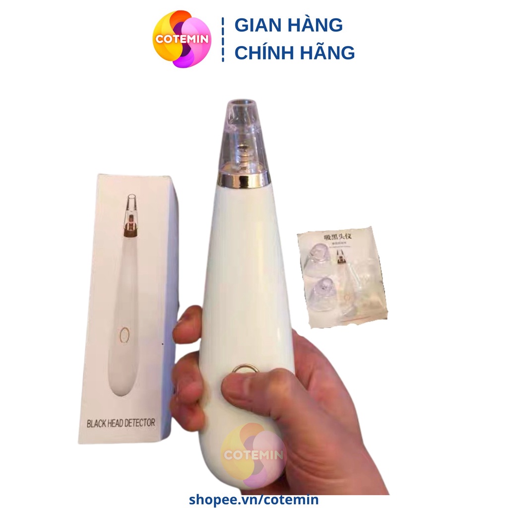 Máy hút mụn Black Head Detec Tor đầu đen mini cầm tay cao cấp máy khỏe Cotemin