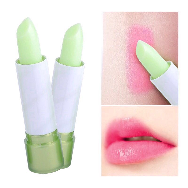 Son lô hội đổi màu theo nhiệt độ Qian Xiu hỗ trợ dưỡng ẩm môi MM
