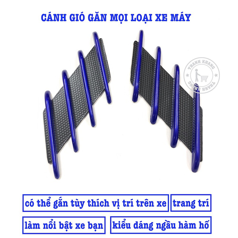 Cánh gió gắn mọị loạị xe máy màu xanh dương thanh khang PVN48