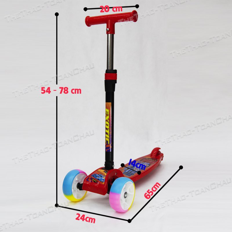 Xe Scooter 3 bánh [Nhập SHOPTC07 giảm 7%] Bánh xe có đèn _ Shop Toàn Châu