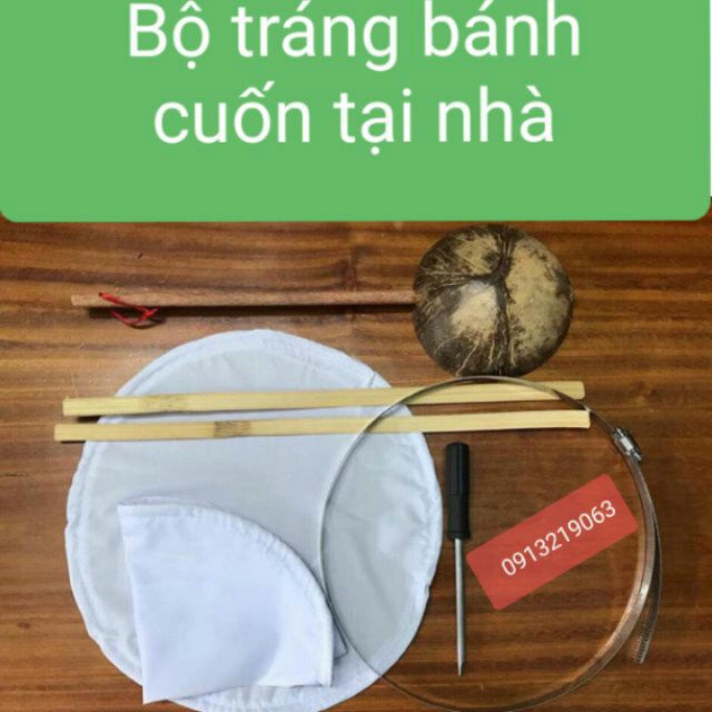 Bô trang banh cuốn ( tặng kèm bột)