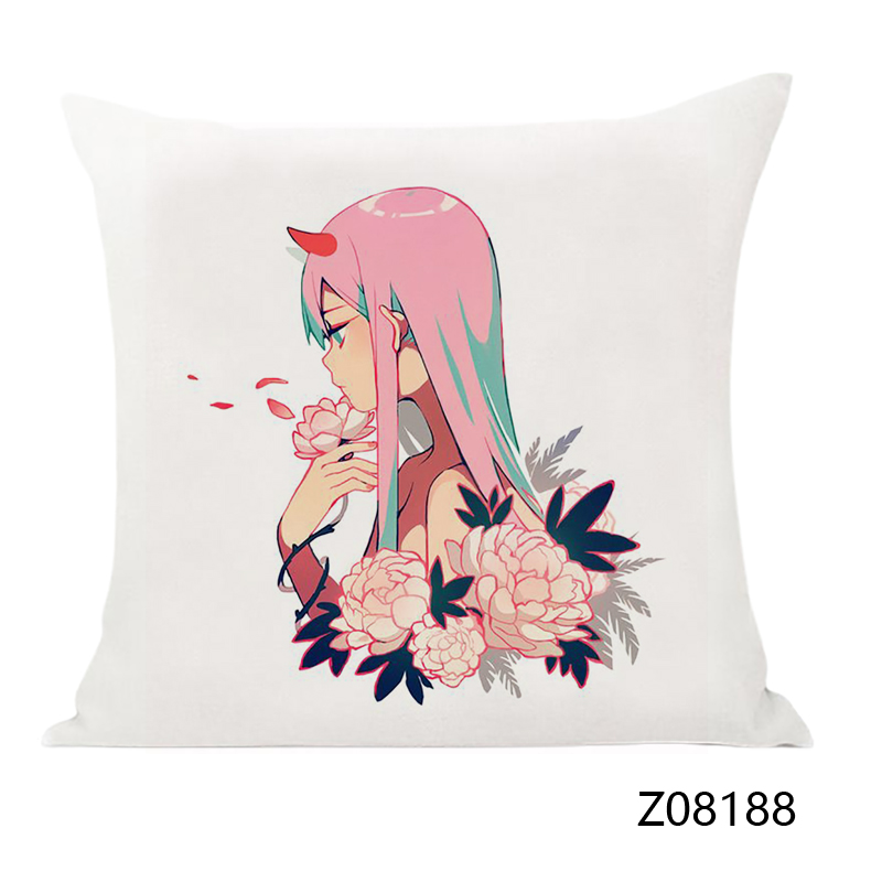 Vỏ Gối Vuông In Hình Nhân Vật Darling In The Franxx Zero 02 45cm X 45cm