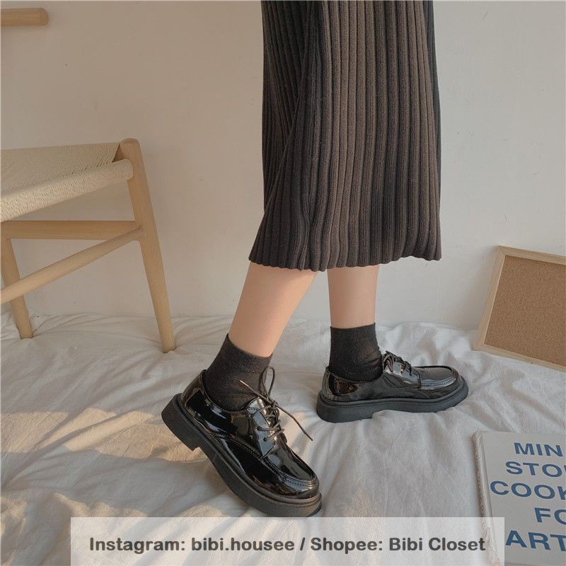 [CÓ SẴN]Giày Dr Oxford học sinh Nhật Bản vintage retro thanh lịch đơn giản mã S66 | BigBuy360 - bigbuy360.vn