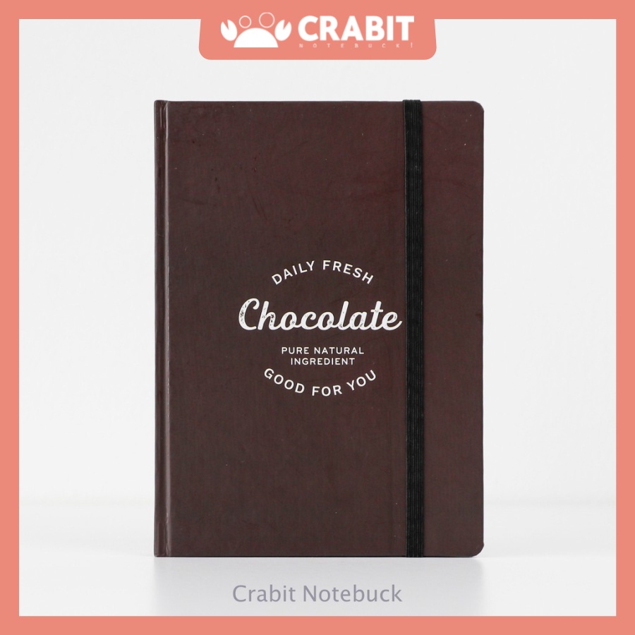 Sổ tay grid Crabit - Milky Collection  - Ruột ô vuông chi chép, Bullet Journal - Chocolate