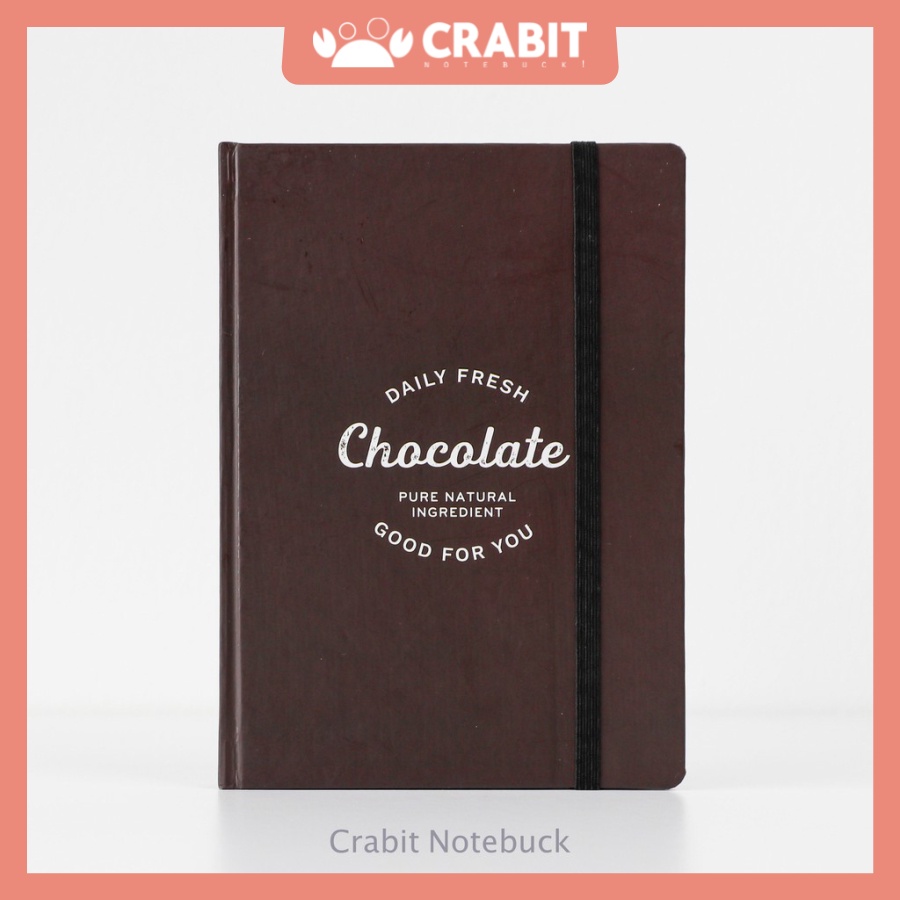 [HOT ITEM] Sổ tay grid Crabit - Milky Collection  - Ruột ô vuông chi chép, Bullet Journal - Chocolate