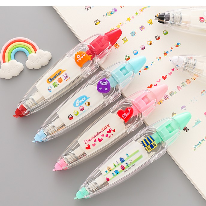 Bút xoá kéo in hình dễ thương phong cách Nhật Bản