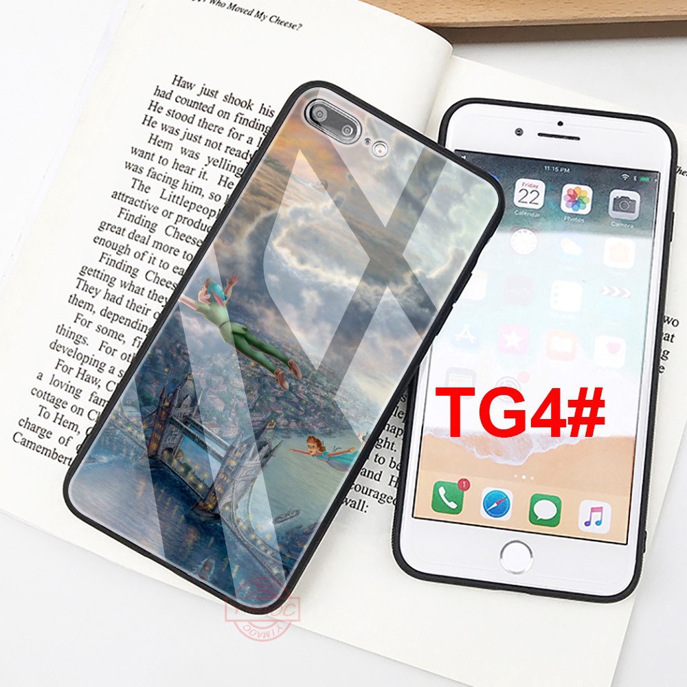 2️⃣0️⃣2️⃣1️⃣ Ốp lưng kính in hình peter pan và wendy cho điện thoại iphone 6 6s 7 plus 8 plus xr x xs max 12 - A962