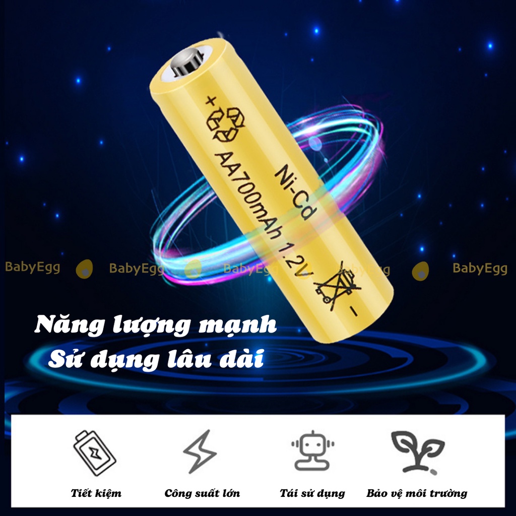 Pin sạc dùng lại nhiều lần kích thước pin tiểu AA pin nhỏ AAA pin tự sạc đầy, bộ sạc pin USB