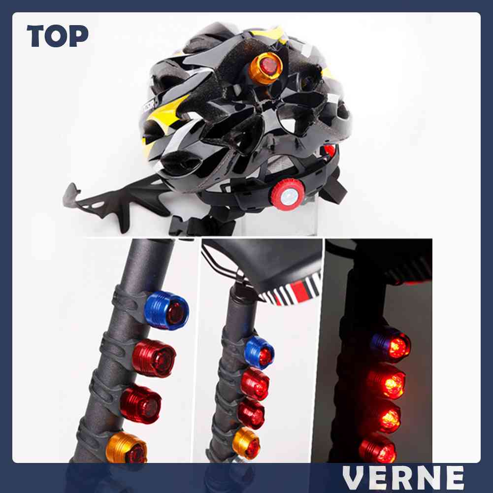 Đèn LED Silicone Cảnh Báo Cho Đuôi Xe Đạp VERNE 3 Chế Độ