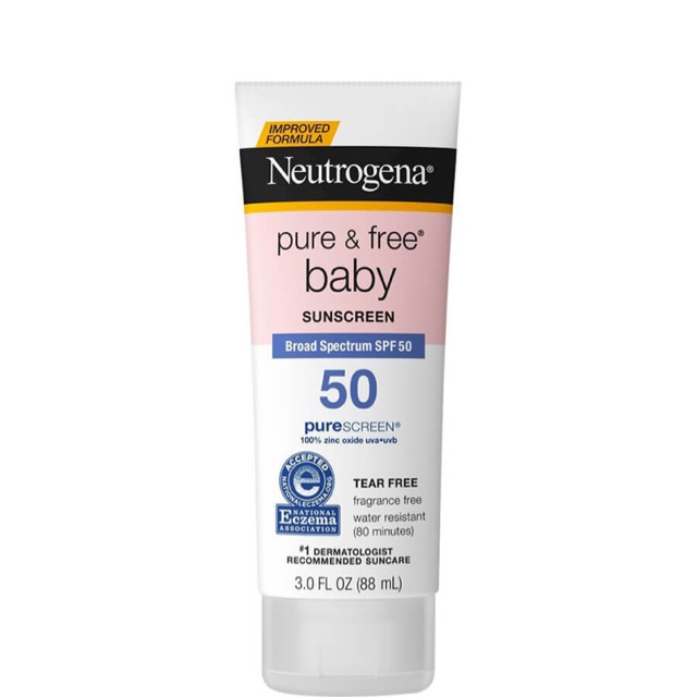 Kem Chống Nắng Cho Trẻ Em - Neutrogena Pure &amp; Free Baby Sunscreen Broad Spectrum SPF 50+