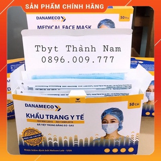 Khẩu Trang Y Tế Đã Tiệt Trùng Danameco [hộp 50 chiếc,01 chiếc/bao nilon]