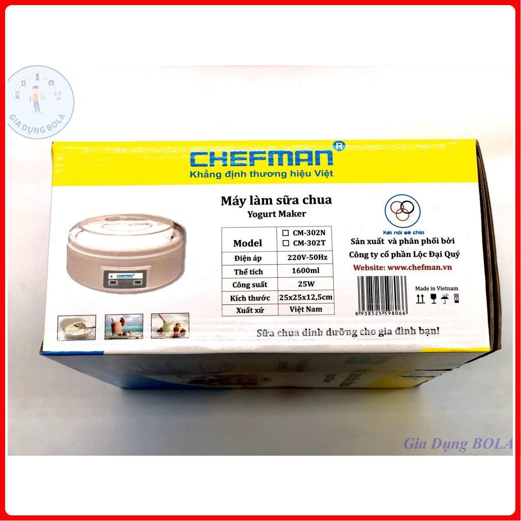 [Siêu Rẻ] Máy Làm Sữa Chua Chefman 8 Cốc Thủy Tinh CM-302T