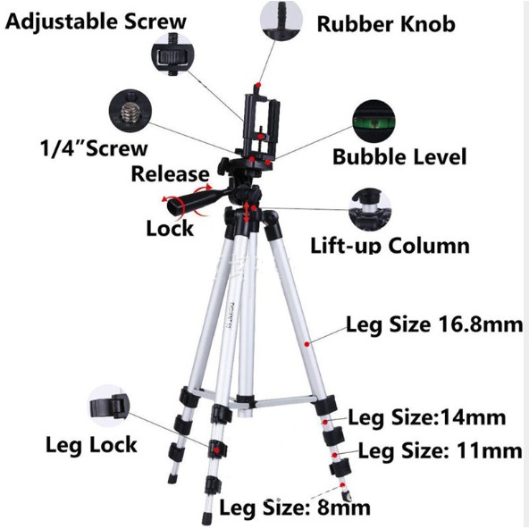 Chân Máy Chụp Hình Tripod 3110