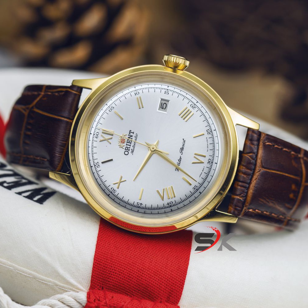 [Mã WTCHFEB giảm 20K ] [Sale] Đồng Hồ Cơ Nam Orient Bambino Dây Da Automatic