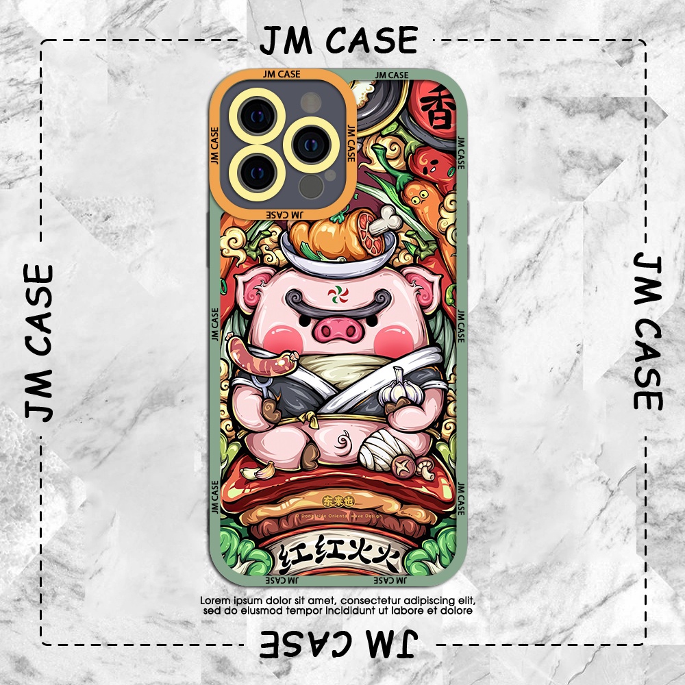 Ốp lưng iphone cạnh vuông JM CASE Mèo thần tài đầu bếp lơn cute 6plus/6s/6splus/7/7plus/8/8plus/x/xs/11/12/pro/max/plus