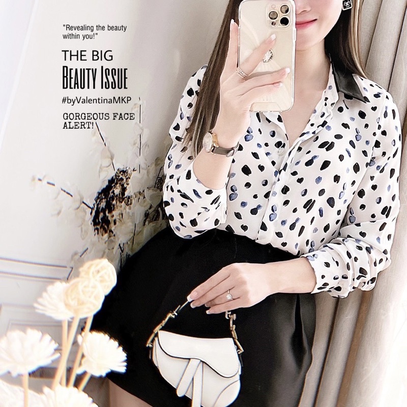 Áo sơ mi công sở bigsize hoạ tiết độc lạ không đụng hàng chất đẹp mát dễ mặc - GEM Fashion