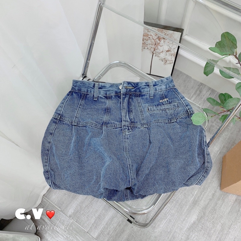 Chân váy bò bom tag G.u.c hàng QCL1