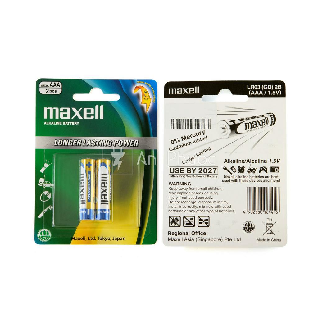 Pin AA và AAA Maxell Alkaline LR6/LR03