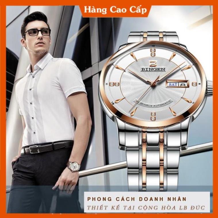 Đồng hồ Nam BINGEN Kính Tráng SAPPHIRE – Dây Thép Đúc Đặt & Khóa Bướm - Thương Hiệu Cao Cấp Của ĐỨC | BigBuy360 - bigbuy360.vn
