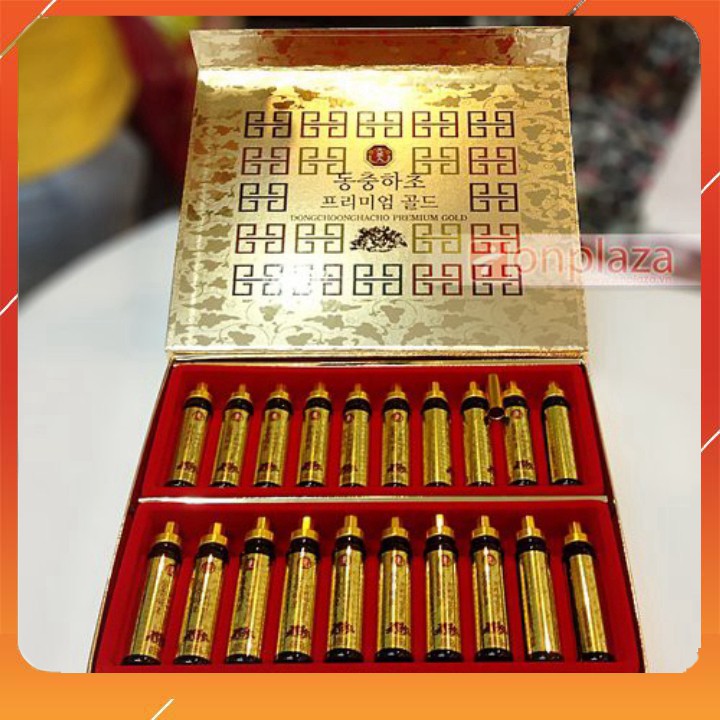 [Hàng chính hãng]  Tinh Chất Đông Trùng Hạ Thảo Hàn Quốc hộp 20 ống vàng