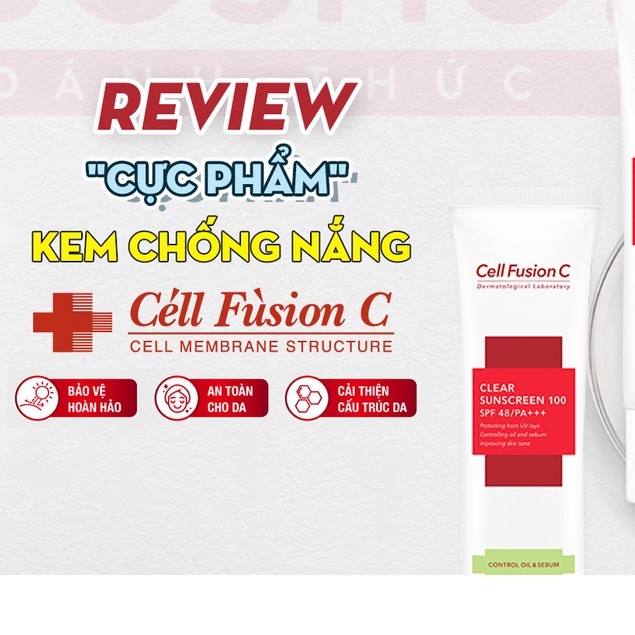 Kem chống nắng Cell Fusion C Hàn Quốc giúp tái tạo da chống lão hóa chotocosmetics