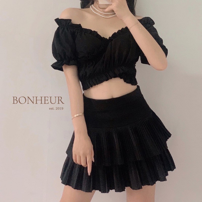Áo Voan Bèo Cột Dây Nữ Tính A4