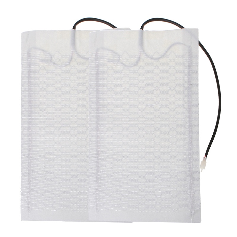 Set 2 Miếng Đệm Sưởi Ấm Ghế Ngồi Xe Hơi Bằng Sợi Carbon