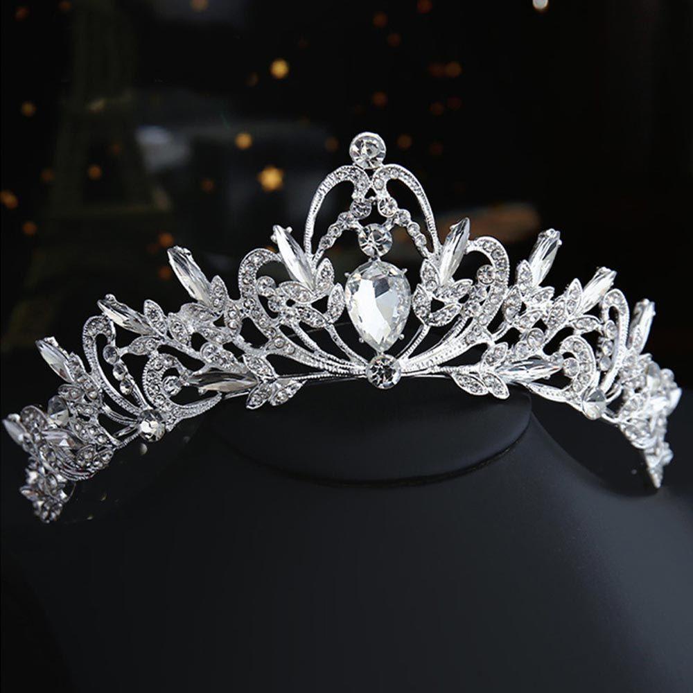 IVORY Băng Đô Cài Tóc Hình Vương Miện Phong Cách Baroque Cho Nữ