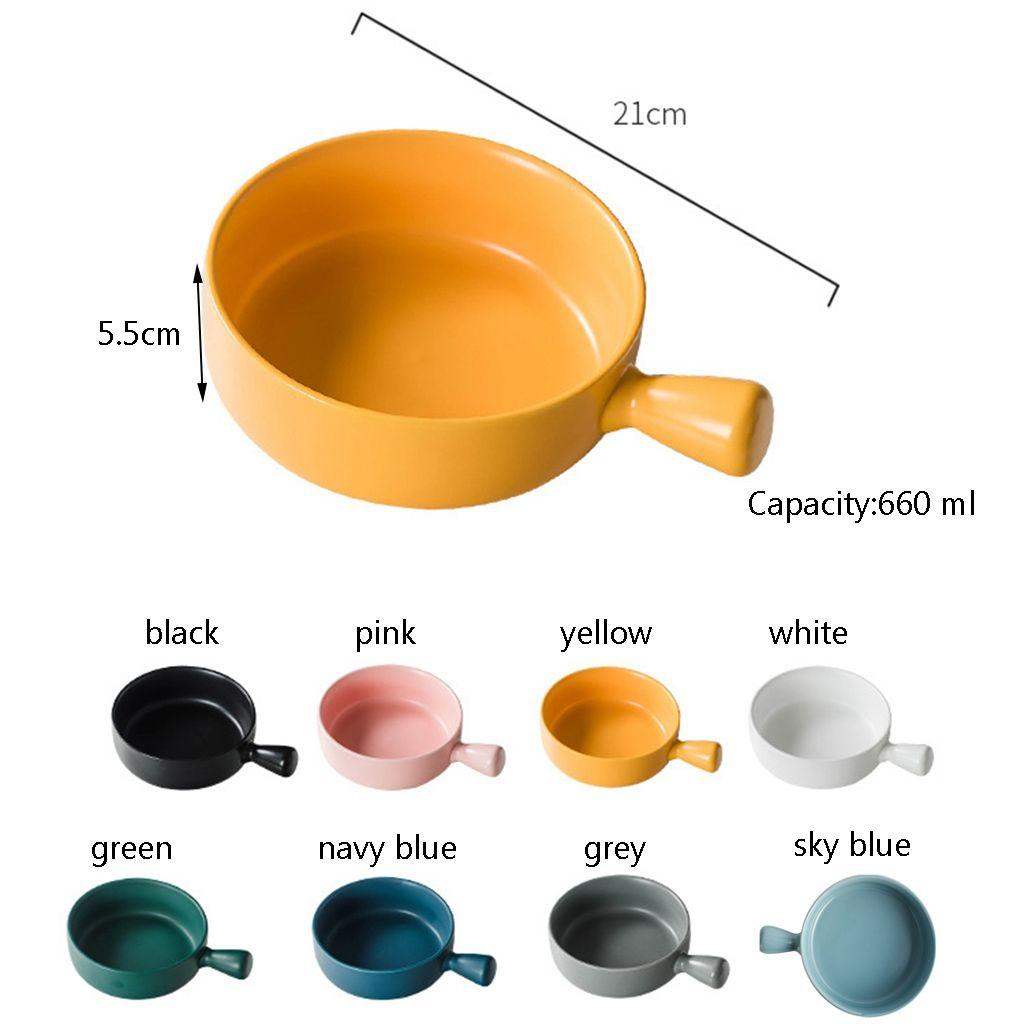 Bát Ăn Mì / Salad / Trái Cây Dung Tích Lớn Có Tay Cầm An Toàn Có Thể Dùng Trong Lò Vi Sóng