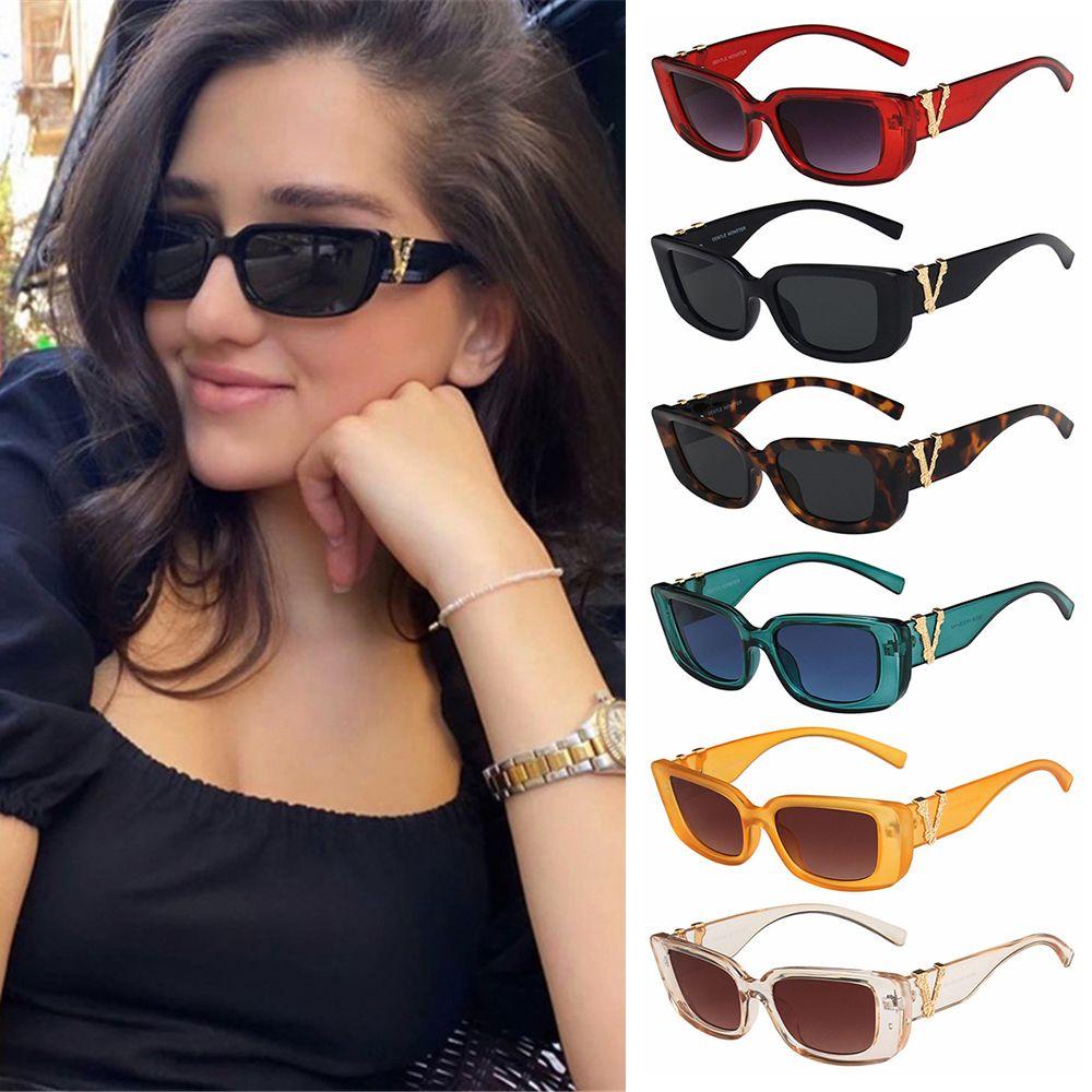 Kính Mát Mắt Mèo Tròng Nhỏ Chống Tia UV400 Phong Cách Cổ Điển