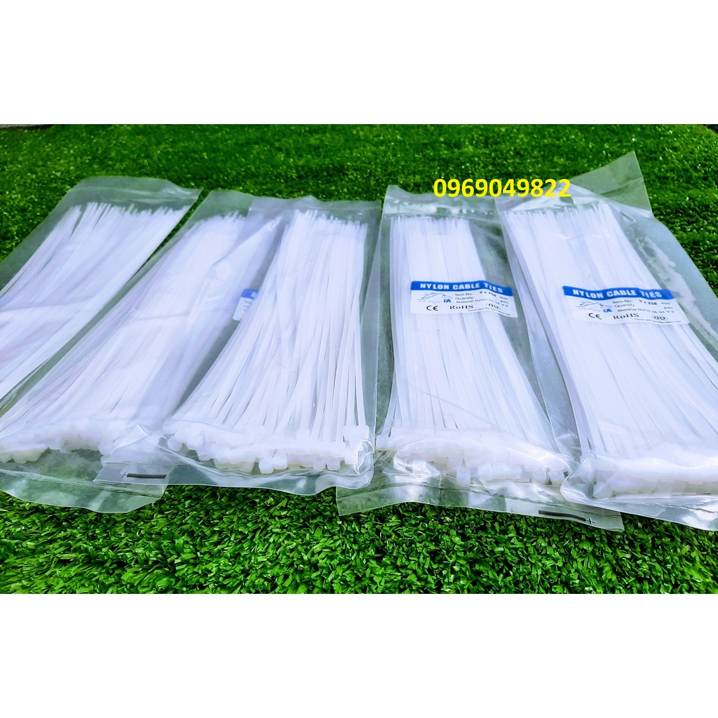 1 Bịch Dây Rút Nhựa 30cm Nylon PA66 - Dây Thít Nhựa Nylon Dài 3 Tấc