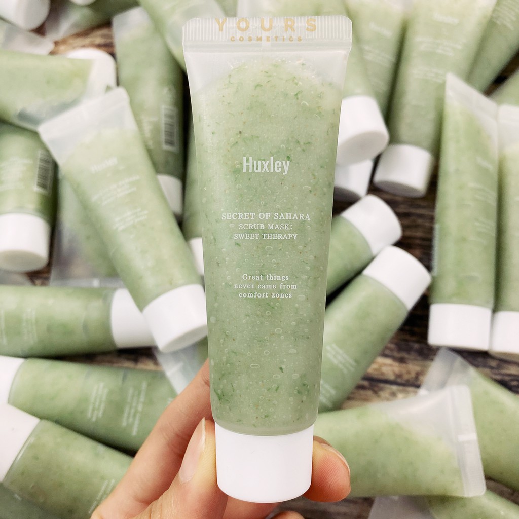 [Auth Hàn] Tẩy Da Chết Huxley Xanh Mini 30gr - Mặt Nạ Tẩy Tế Bào Chết Huxley Scrub Mask Sweet Therapy Xanh Mini