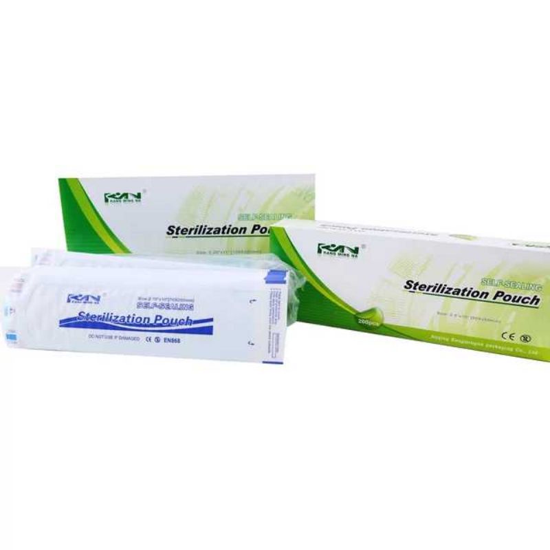 Túi hấp tiệt trùng tự dán 90mm x 165mm, 200 cái/hộp