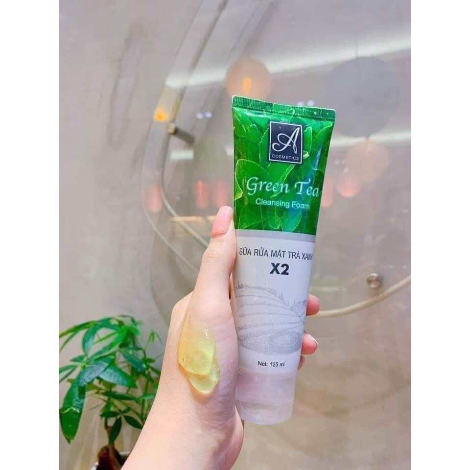 [Chính Hãng] Sữa rửa mặt trà xanh X2 A cosmetics