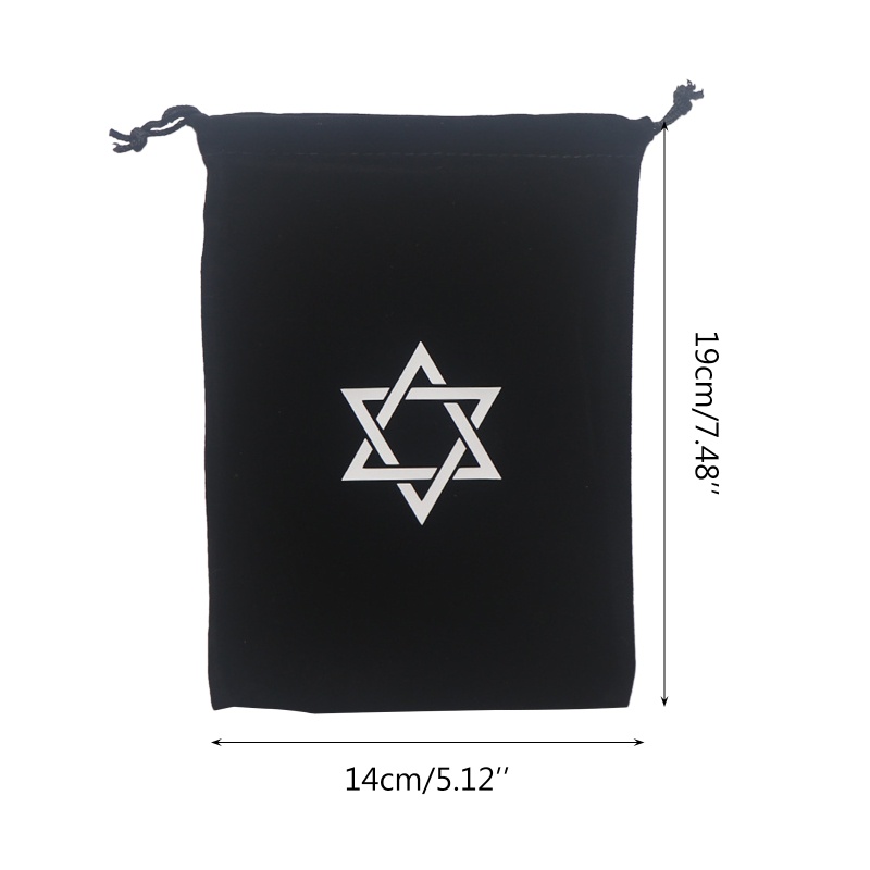 Khăn Trải Bàn Bằng Vải Nỉ Có Túi Dây Rút Đựng Bài Tarot / Thẻ Bài Tarot