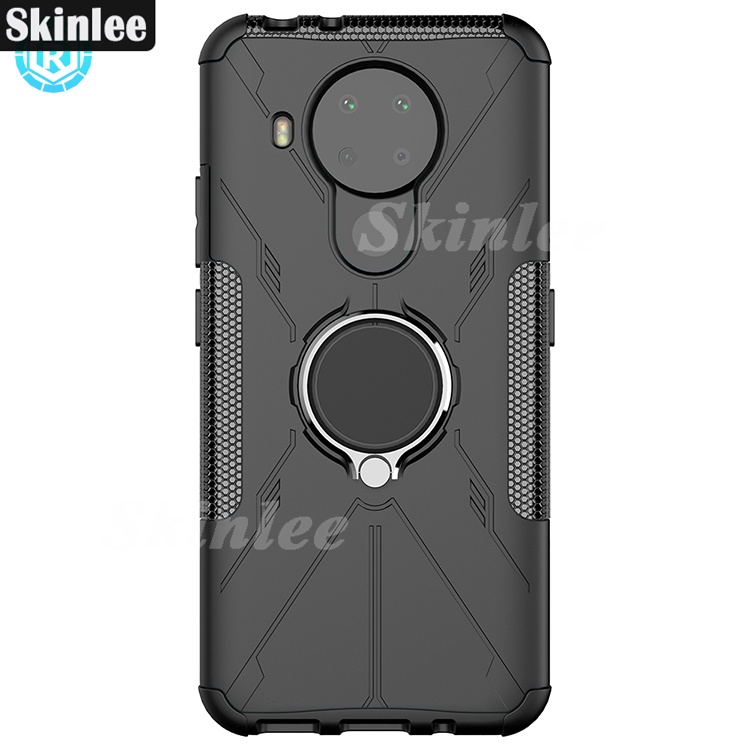 Case For Nokia 3.4 5.4 Shockproof Phone Case Metal Ring Stand Hard Dual-Layer Back Cover Casing