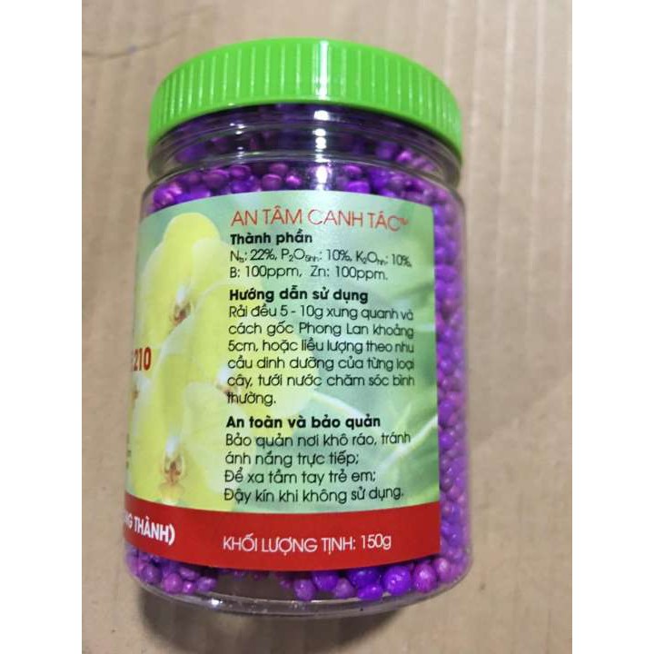 Phân thông minh tan chậm có kiểm soát RYNAN 210 NPK 22-10-10+TE chuyên cho hoa Lan trưởng thành RYNAN210 | Vạn Tín Store