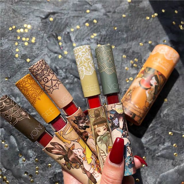 [Hàng có sẵn] SET SON CỔ TRANG NỘI ĐỊA TRUNG VONGEE - SET 5 THỎI VÀ SET 6 THỎI | Thế Giới Skin Care