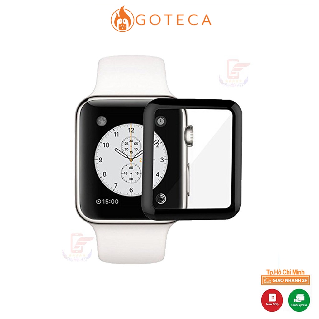 Kính cường lực Apple Watch Size 38/ 40/ 42/ 44 mm kính full keo full màn hình-5D- loại xịn