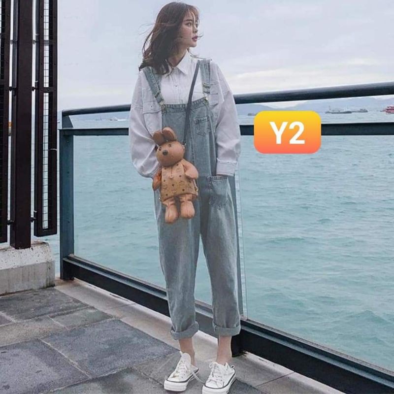 Quần yếm jeans