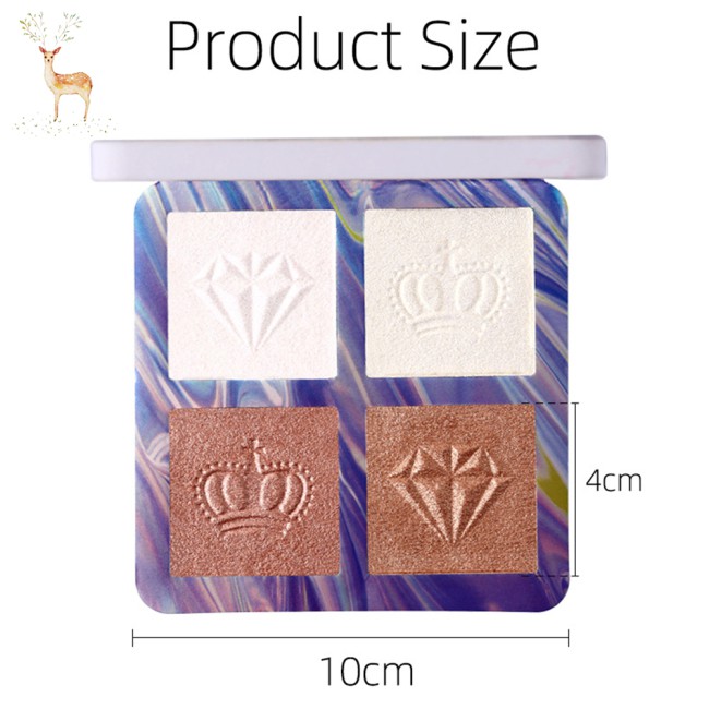 (Hàng Mới Về) Bảng Phấn Mắt 4 Màu Nhũ Lì Sắc Gradient Kháng Nước Lâu Trôi | BigBuy360 - bigbuy360.vn