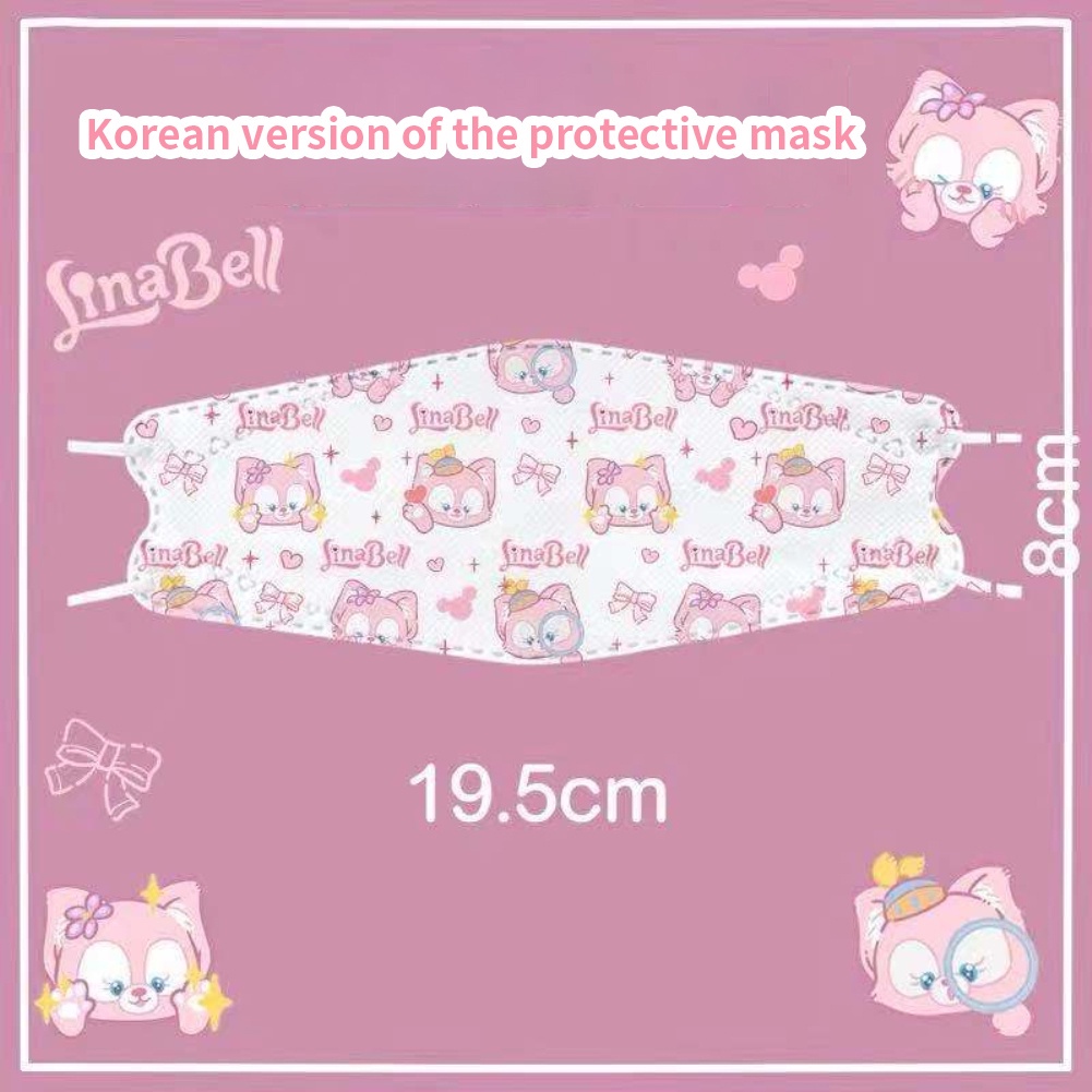Set 10 Khẩu Trang KF94 Dùng Một Lần Họa Tiết Hoạt Hình Dễ Thương Bảo Vệ Cho Người Lớn