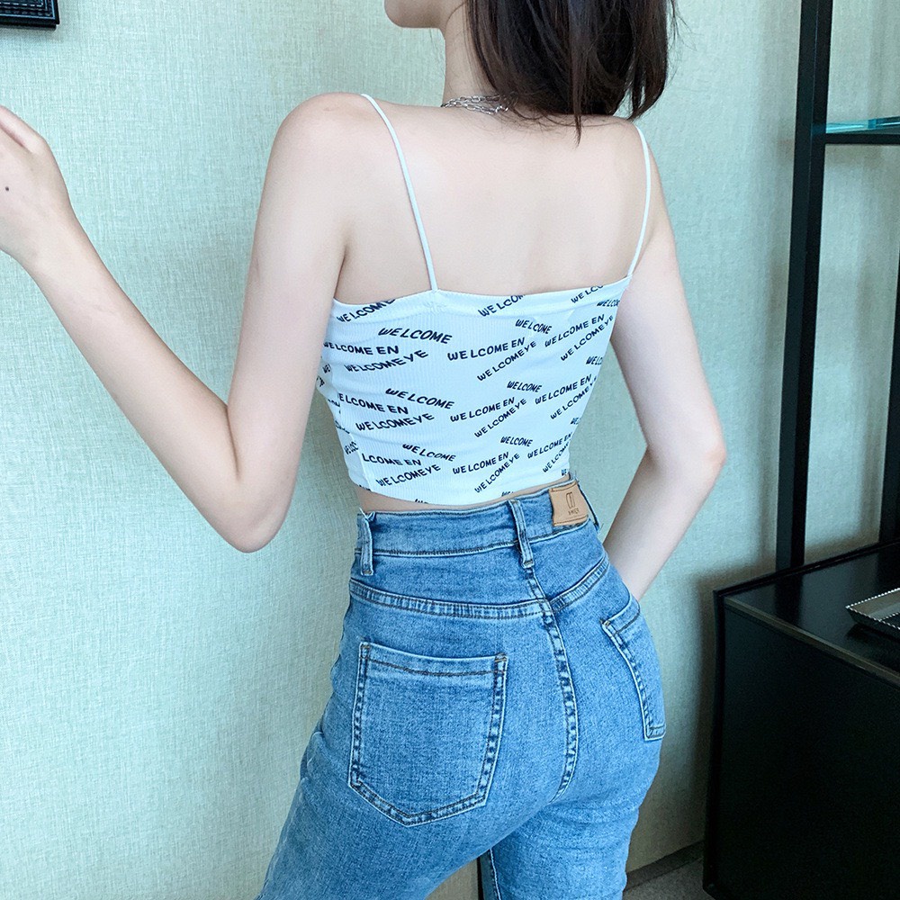 Áo Bra Nữ In Chữ Nhí Nhúm Ngực, Không Gọng Nâng Ngực Siêu Xinh Ms WELL
