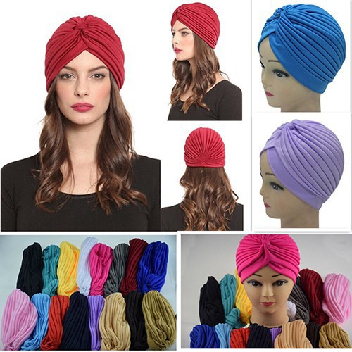 💥HÀNG CÓ SẴN💥 Mũ Turban xếp tầng nhiều màu sắc đầy Cá tính cho nữ Đen Trắng Đỏ Cam Vàng Xanh Dương Lá 💥CHỌN MẪU💥001607